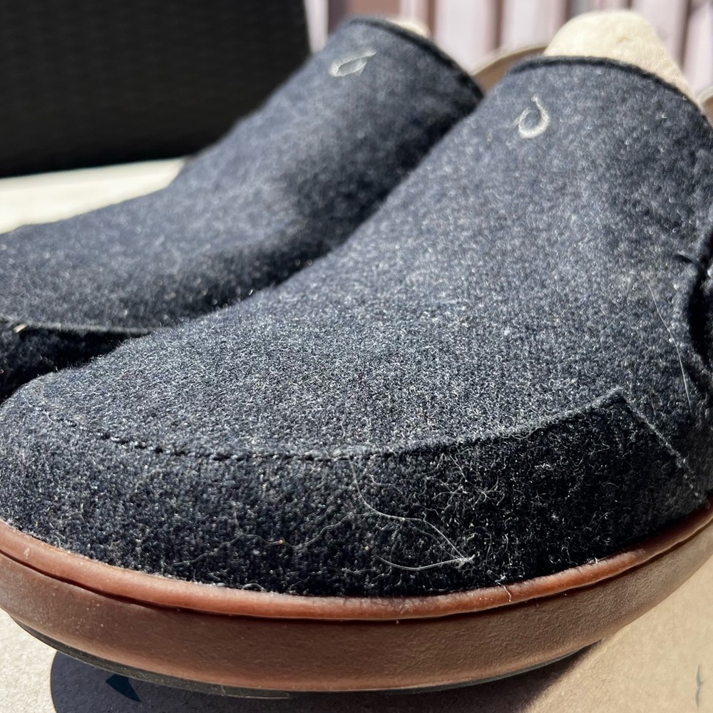 Olukai Nohea Wool Dark Shadow Men’s sz 13 Shoes New In Box